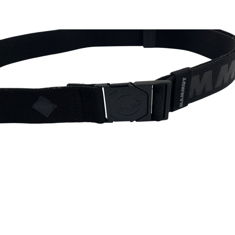 Mammut Webbing Belt Black Adjustable Nylon Strap With Buckle Closure 30 Inches